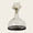 Jan Barboglio Flor Botella Carafe on Iron Stand with Glass Flower Cork 12x12x17 in 5761CL