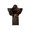 Jan Barboglio Angelito Kingdom Iron Angel with Tiny Rose 3x4x2 in 7316