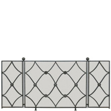 Jan Barboglio Carlos Magna Triple Panel Balin Firescreen 69x6x30 in 8180