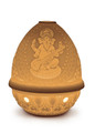 Lladro Veena Ganesha Lithophane 3.5x3.5x4.7 in 01017390