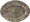 Gien Rambouillet Foliage Oval Platter 13 in. 0126C08F26