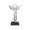 Jan Barboglio Angel D'Paz Nickel-plated Iron Angel on a Wooden Base 7x6x16 in 2792NK