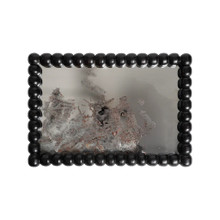 Jan Barboglio Balin Wood Balins Framed Tray with Antiquated Mirrored Glass Bottom 22x14x2 in 2322