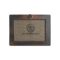 Jan Barboglio Casa Forged Iron Horizontal Frame with Mini Cast Iron Cross 5x7 in 9x1x7 in 5398