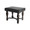 Jan Barboglio Chit-Chat Wooden Small Bench with Softened Leather Cusion Grey 20x16x17 in 6803NC