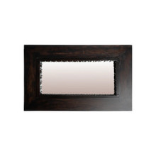 Jan Barboglio Cuadro Corridor Wood Mirror with Cast Irom Interior Frame 22x2x36 in 5927