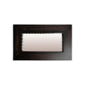 Jan Barboglio Cuadro Corridor Wood Mirror with Cast Irom Interior Frame 22x2x36 in 5927