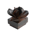 Jan Barboglio Rosa Iron Atop a Cast Iron Square Box 5x5x4 in 1715
