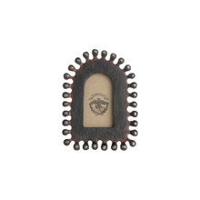 Jan Barboglio Nicho Vertical Cast Iron Picture Frame 2x4 in  5x1x7 in 5399SM