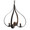 Jan Barboglio Santos Four-Arm Iron Chandelier Iron Canopy included 36 in 28x28x33 in 4424E