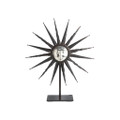 Jan Barboglio Solecito Forged Iron Sun God Nickel-plated Cast Iron Face with Beaded Trim Medium 25x6x30 in 7261