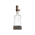 Jan Barboglio Wayne Cowboy Boot Decanter Topper Glass Bottle Cast Iron Coaster 5x3x14 in 5738