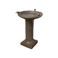 Jan Barboglio Bandada Cast-Cement Two-Part Bird Bath with 3 Wax Cast Iron Birds 20x20x32 in 3702