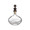 Jan Barboglio Bendita Vida Glass Decanter with Cast Iron Topper 8x3x11 in 5764