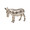 Jan Barboglio Burro Wax Cast 'Beast of Burden' Sculpture Nickel-plated 68x2x5 in 7144NK