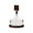Jan Barboglio Cuadro Wax Cast Squared Top Decanter and Leather-Lined Iron Tray 6x6x9 in 5747