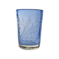 Jan Barboglio El Predilecto Glass with Pepita Engraving 3x3x4 in Azure 3199AZ