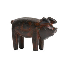 Jan Barboglio El Tocino Wax Cast Iron Pig 4x4x3 in 7164