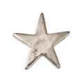 Jan Barboglio Estrella Cast Iron Star Paperweight Nickel-plated 4x4x1 in 9546NK