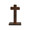 Jan Barboglio Eterno Cast Iron Cros on Square Iron Base 4x4x7 in 7124