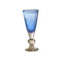 Jan Barboglio Frances Goblet with Pepita Engraving Azure 4x4x9 in 3155AZ