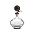 Jan Barboglio Girasol Glas Decanter with Cast Iron Sunflower Topper & Iron Base 8x3x12 in 5767