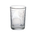 Jan Barboglio Maria Glass with Sunflower Engraving 3x3x4 in 3063CL