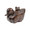 Jan Barboglio Pata Hand-Carved Wooden  Duck Box with Cast Iron Baby Duck on Top of Wood Lid 7x12x8 in 3576