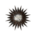 Jan Barboglio Rey Sol Majestic Iron Sun Burst Mirror with Antiquated Glass 39x3x39 in 5921