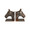 Jan Barboglio Triple Corona Pair of Wax Cast Iron Horsehead Bookends, Door Stops 5x6x8 in 2139