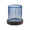 Jan Barboglio Vicente Glass with Wax Cast Coaster D.O.F. Azure 4x4x4 in 3066AZ