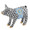 Herend Blue Ribbon Pig Black 2.5x1.25x2 in SVHNM-16429-0-00