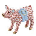 Herend Blue Ribbon Pig Rust 2.5x1.25x2 in SVH---16429-0-00