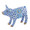 Herend Blue Ribbon Pig Sapphire 2.5x1.25x2 in SVHB3-16429-0-00