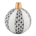 Herend Christmas Ornament Black 2x1.75 in SVHNM-16445-0-00