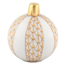 Herend Christmas Ornament Butterscotch 2x1.75 in SVHJ--16445-0-00