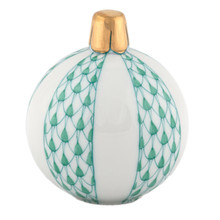 Herend Christmas Ornament Green 2x1.75 in SVHV--16445-0-00