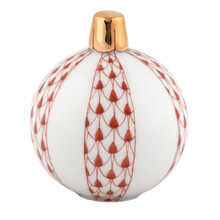 Herend Christmas Ornament Rust 2x1.75 in SVH---16445-0-00