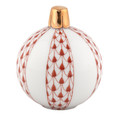 Herend Christmas Ornament Rust 2x1.75 in SVH---16445-0-00
