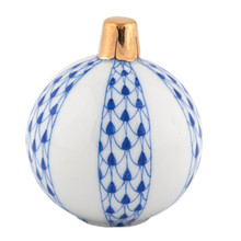 Herend Christmas Ornament Sapphire 2x1.75 in SVHB3-16445-0-00