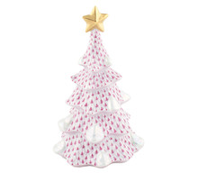 Herend Christmas Tree Large Raspberry 5x4.25x7.75 in SVHP--16365-0-00