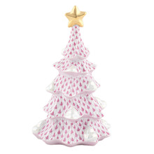 Herend Christmas Tree Medium Raspberry 3.25x3x5.5 in SVHP--16292-0-00