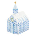 Herend Church Blue 3x2.25x5 in SVHB--16432-0-00