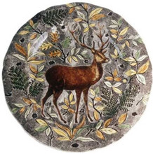 Gien Rambouillet Round Flat Dish Stag 13.5 in. 0126CPPC26