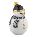 Herend Snowman Mini Black 1.5x1.5x2.25 in VHNM--16407-0-00