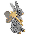 Herend Fairy Bunny Black 1.5x1.25x2.25 in SVHNM-16462-0-00