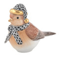 Herend Winter Bird Black 3.25x1.5x2.75 in SVHNM-16427-0-00