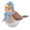 Herend Winter Bird Blue 3.25x1.5x2.75 in SVHB--16427-0-00