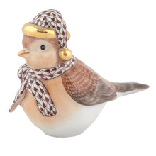 Herend Winter Bird Chocolate 3.25x1.5x2.75 in SVHBR216427-0-00