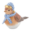 Herend Winter Bird Sapphire 3.25x1.5x2.75 in SVHB3-16427-0-00